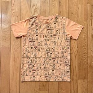 Uniqlo 2012 Peanuts Comic Orange Tee